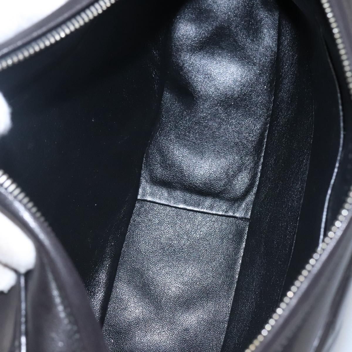 Chanel Coco Mark Black Leather Shoulder Bag (Pre-Owned) Size ONE SIZE - 18 Thumbnail
