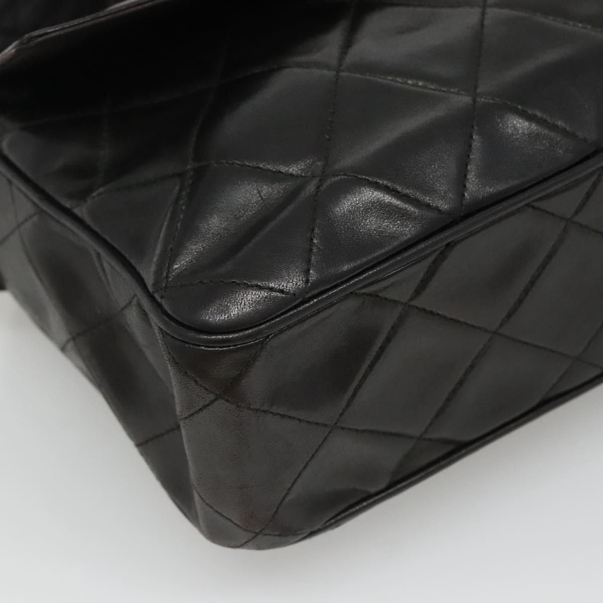 Chanel Coco Mark Black Leather Shoulder Bag (Pre-Owned) Size ONE SIZE - 9 Thumbnail