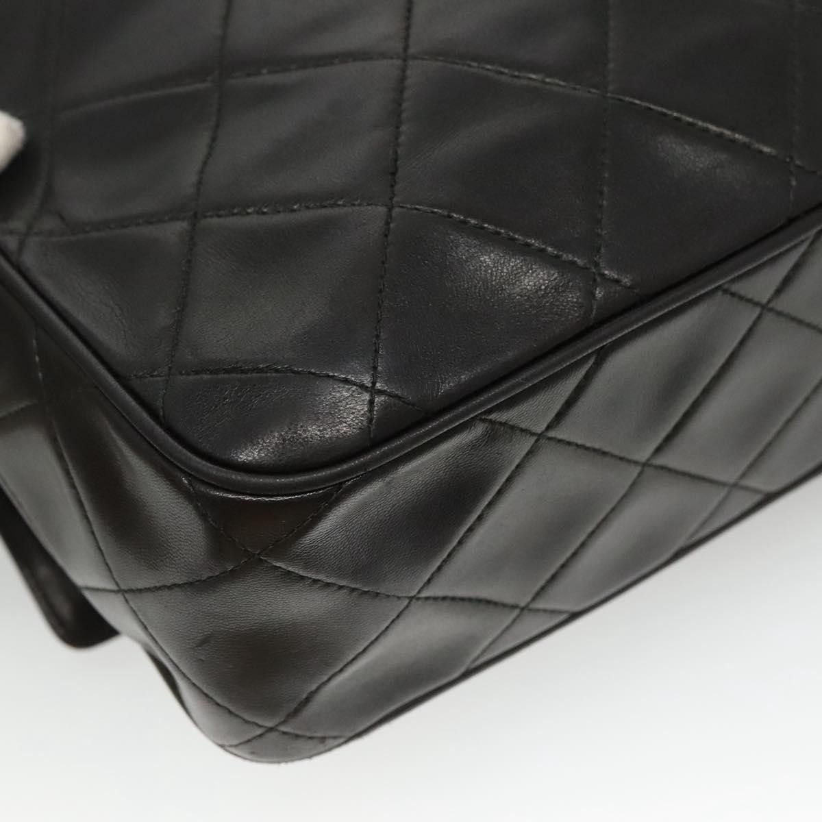 Chanel Coco Mark Black Leather Shoulder Bag (Pre-Owned) Size ONE SIZE - 11 Thumbnail