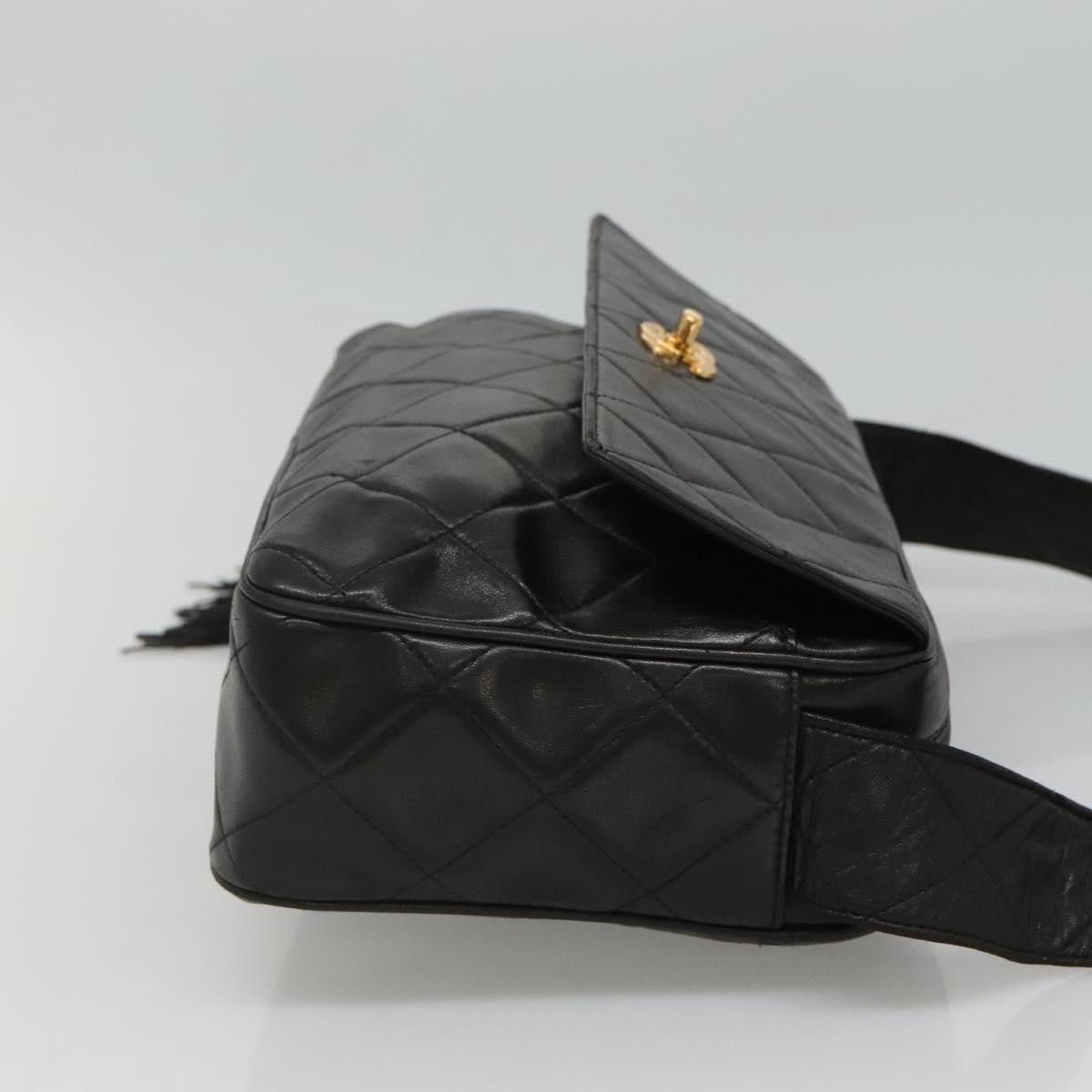 Chanel Coco Mark Black Leather Shoulder Bag (Pre-Owned) Size ONE SIZE - 3 Thumbnail