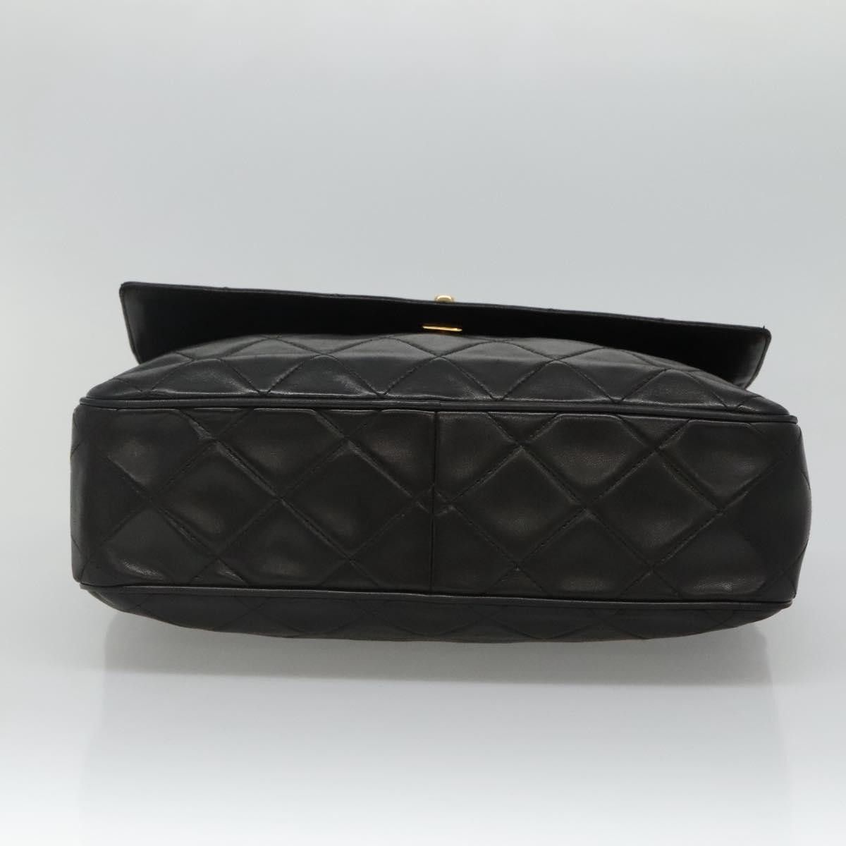 Chanel Coco Mark Black Leather Shoulder Bag (Pre-Owned) Size ONE SIZE - 7 Thumbnail