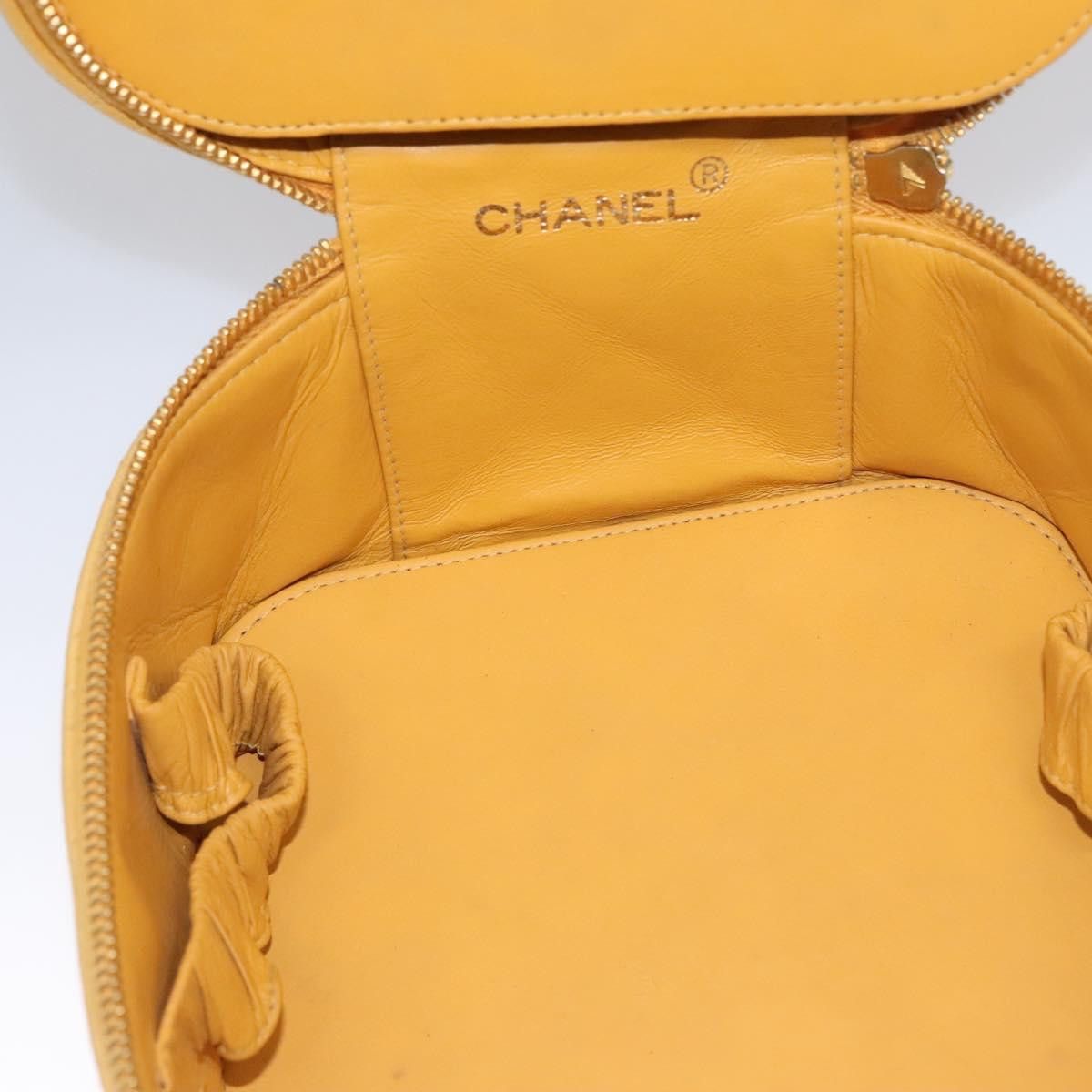 Chanel Vanity Yellow Leather Clutch Bag (Pre-Owned) Size ONE SIZE - 13 Thumbnail