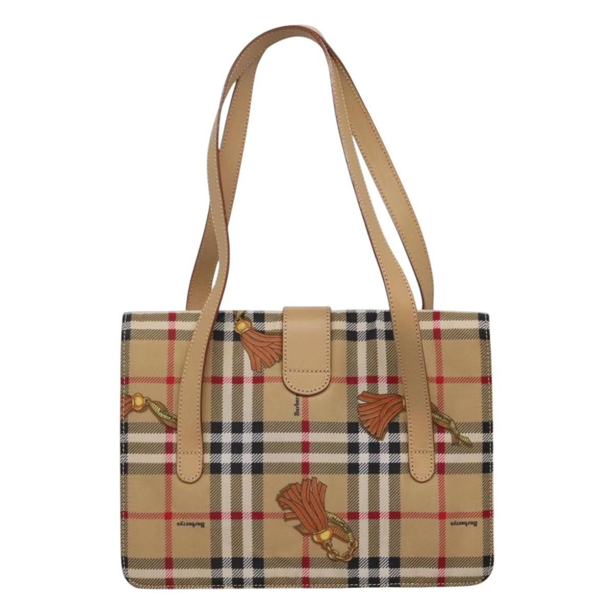 Burberry Nova Check Beige Synthetic Tote Bag (Pre-Owned) Size ONE SIZE - 2 Thumbnail