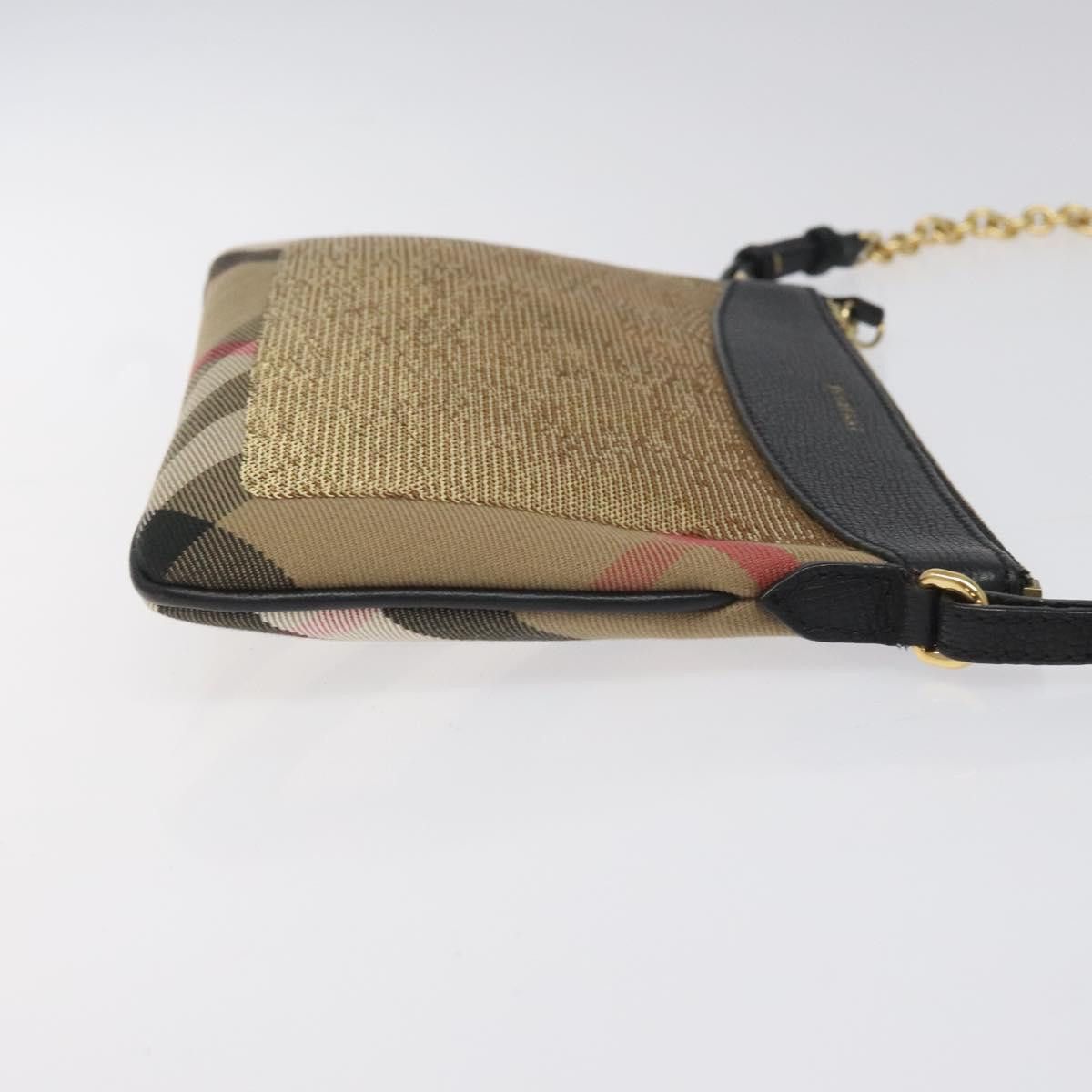 Burberry Nova Check Beige Canvas Shoulder Bag (Pre-Owned) Size ONE SIZE - 3 Thumbnail