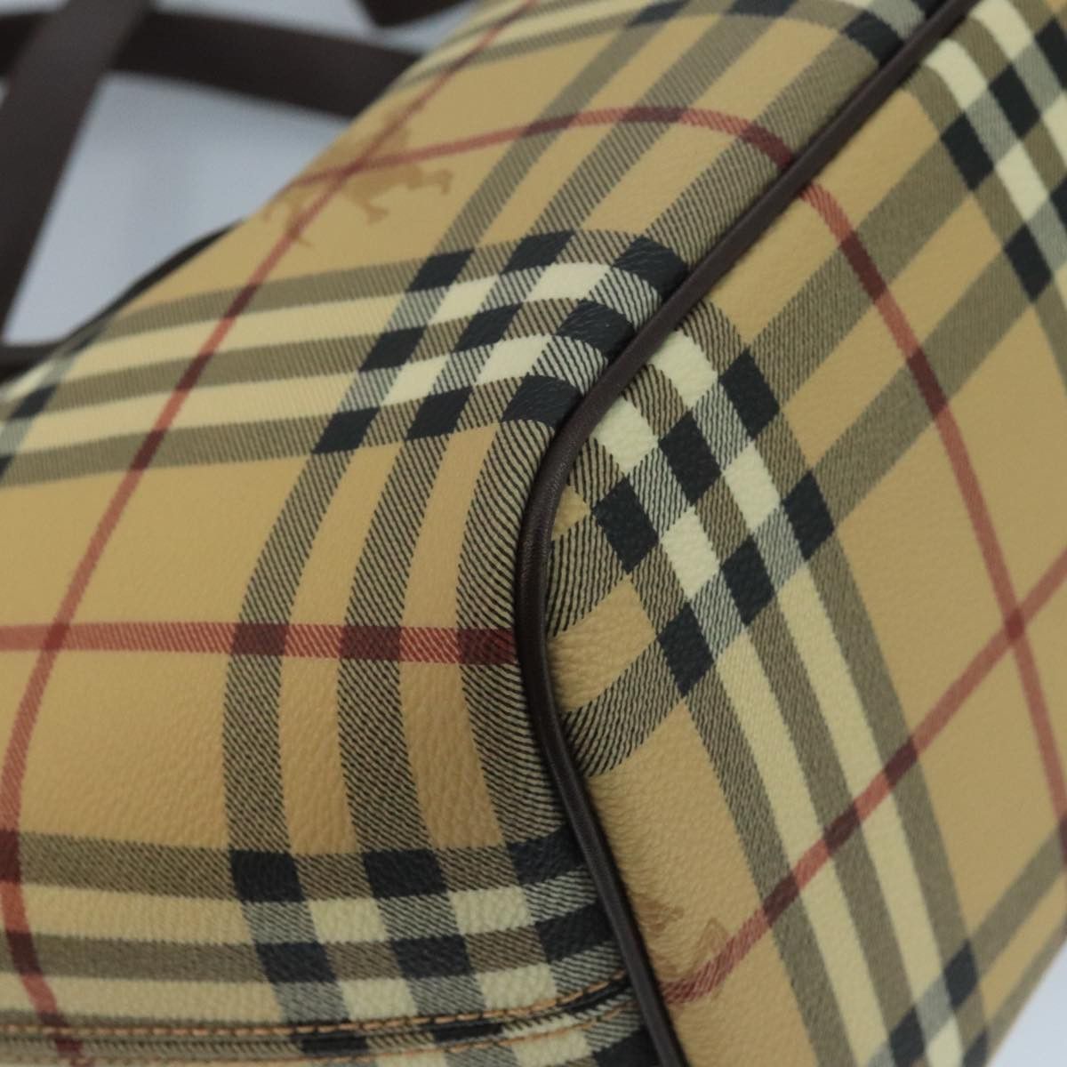 Burberry Nova Check Beige Canvas Tote Bag (Pre-Owned) Size ONE SIZE - 18 Thumbnail
