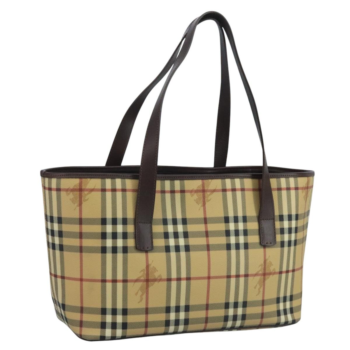 Burberry Nova Check Beige Canvas Tote Bag (Pre-Owned) Size ONE SIZE - 15 Thumbnail