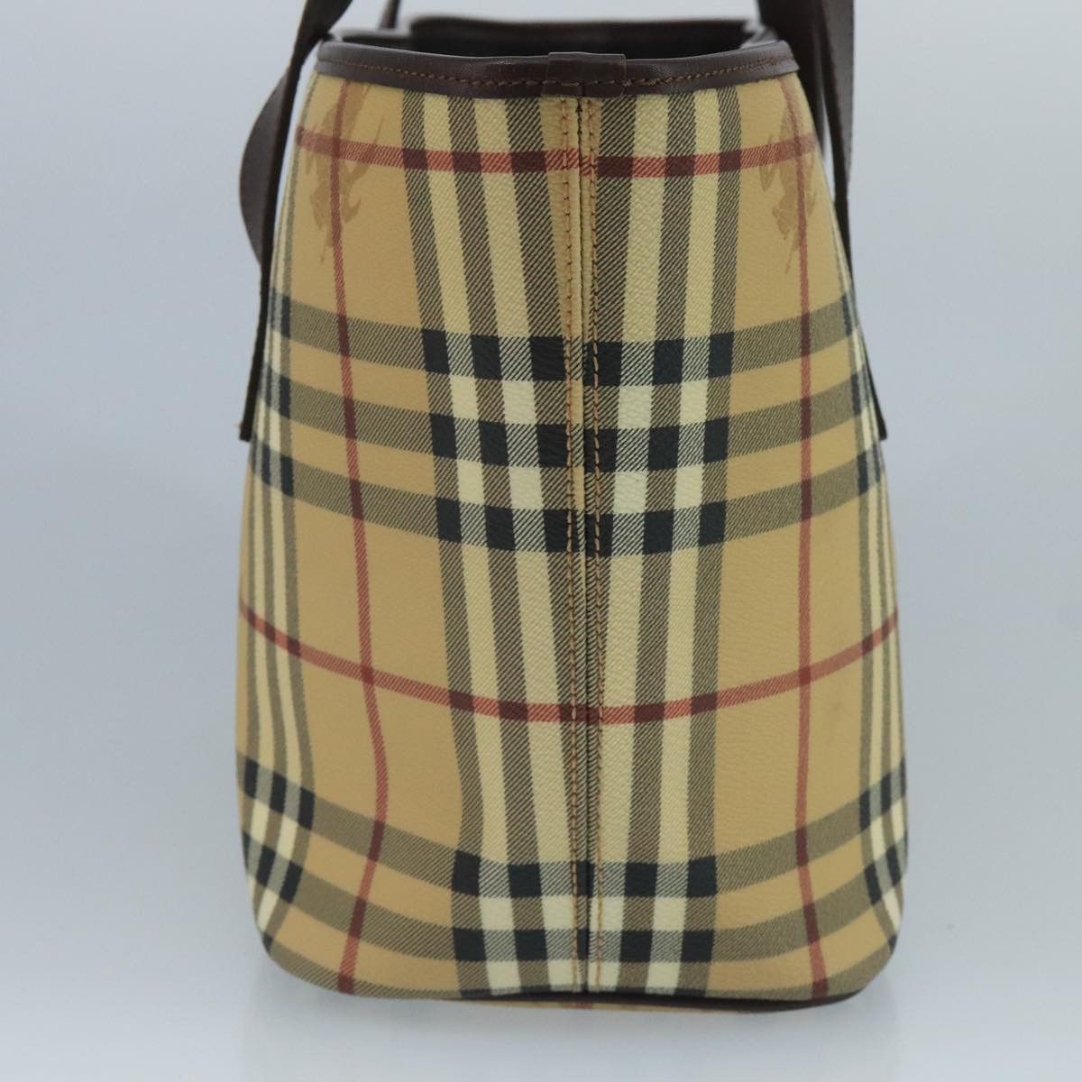 Burberry Nova Check Beige Canvas Tote Bag (Pre-Owned) Size ONE SIZE - 3 Thumbnail