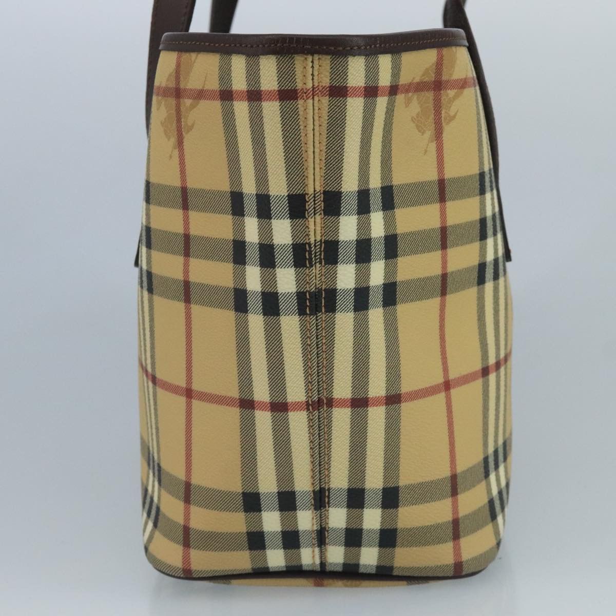 Burberry Nova Check Beige Canvas Tote Bag (Pre-Owned) Size ONE SIZE - 4 Thumbnail