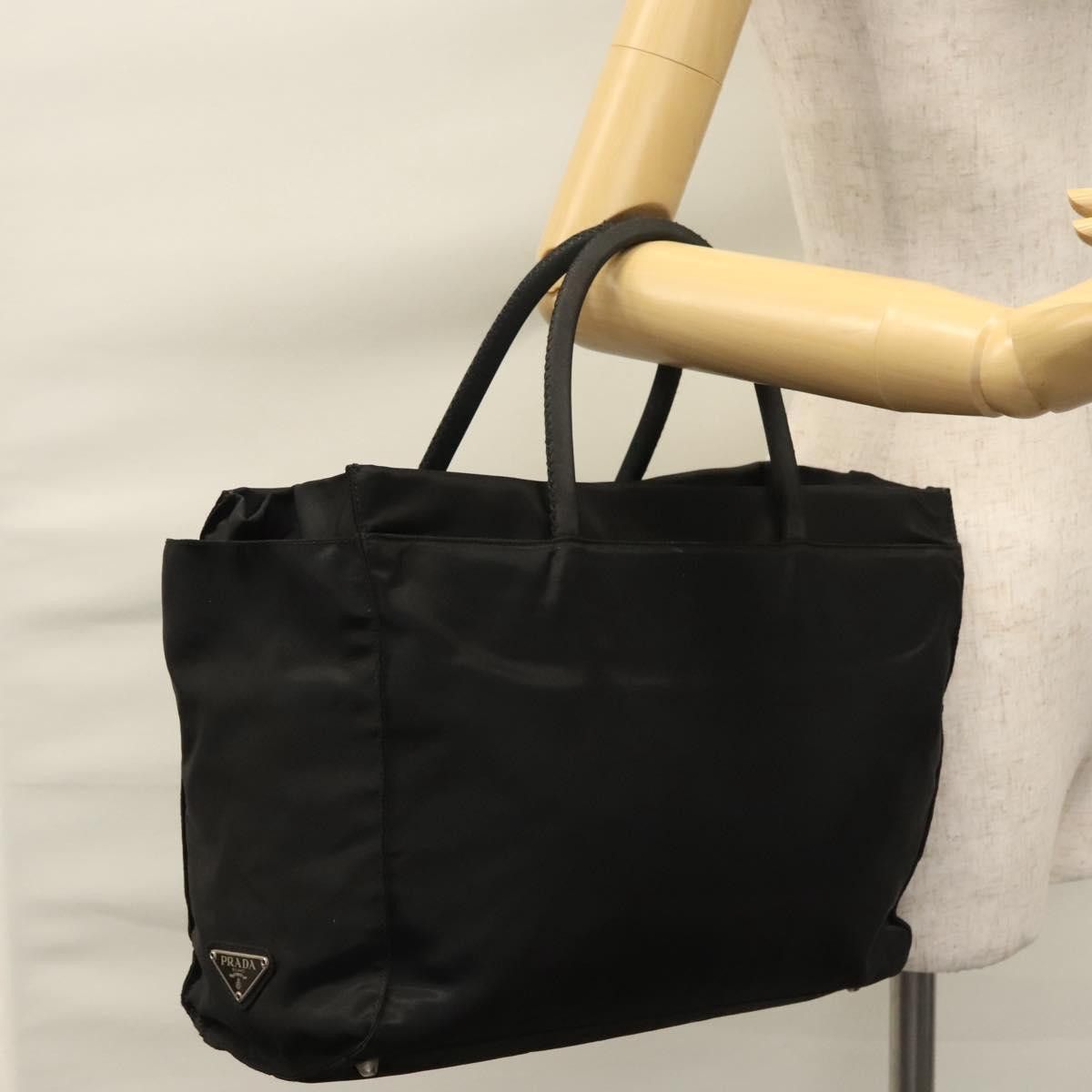 Prada Re-Nylon Black Synthetic Tote Bag (Pre-Owned) Size ONE SIZE - 13 Thumbnail