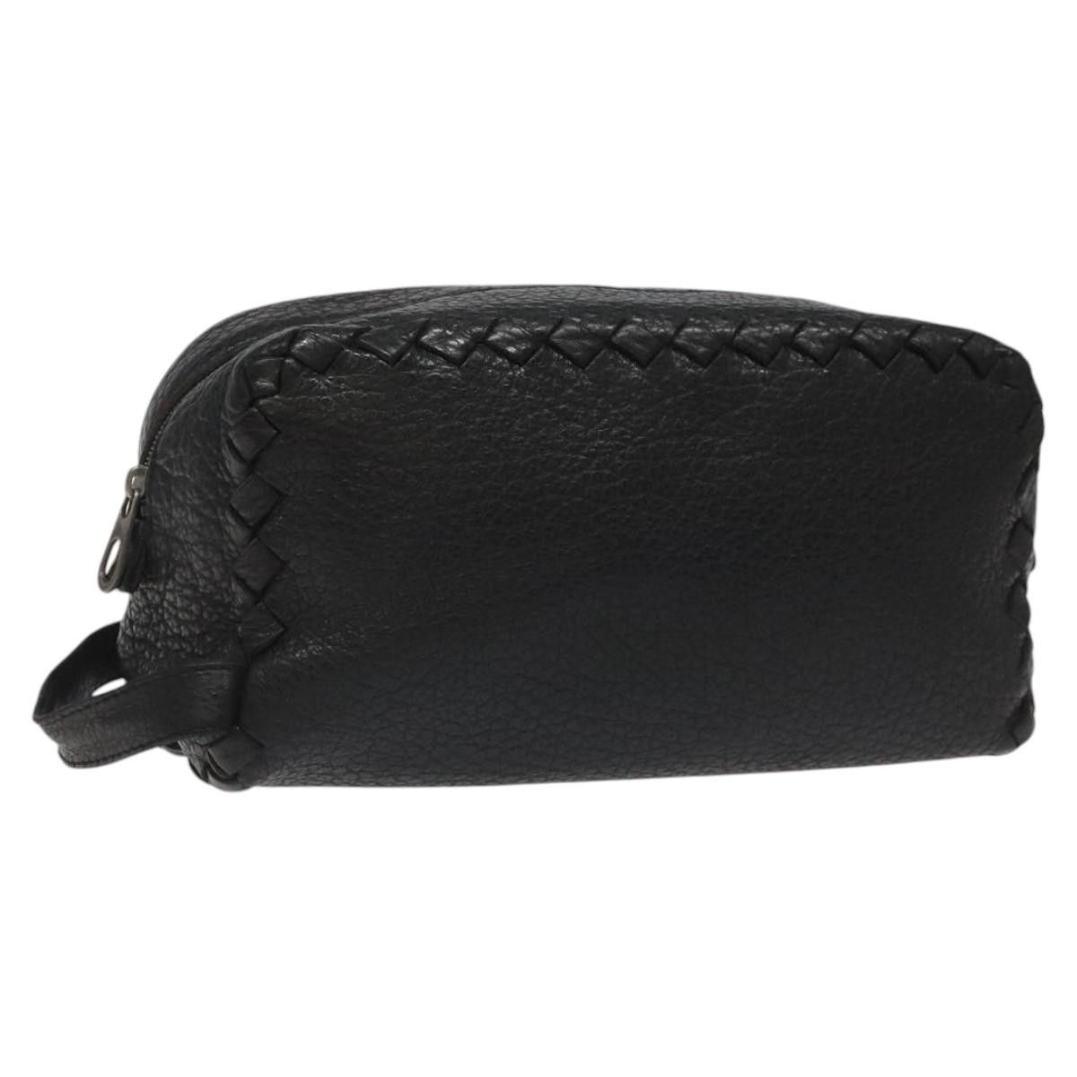 Bottega Veneta Intrecciato Black Leather Clutch Bag (Pre-Owned) Size ONE SIZE - 17 Thumbnail