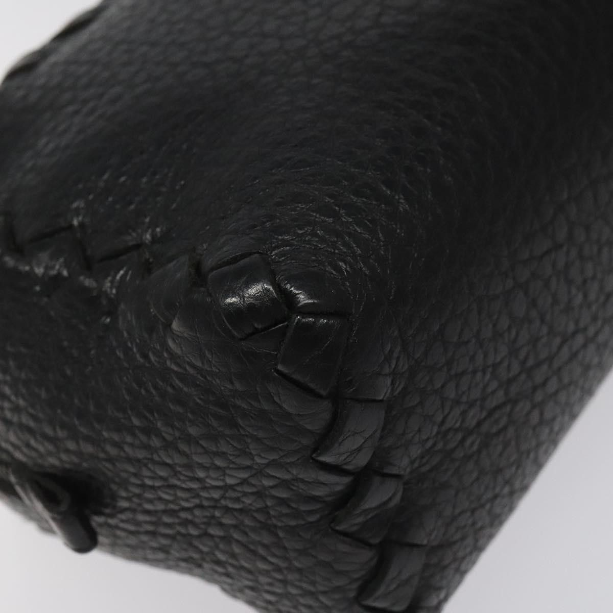 Bottega Veneta Intrecciato Black Leather Clutch Bag (Pre-Owned) Size ONE SIZE - 8 Thumbnail