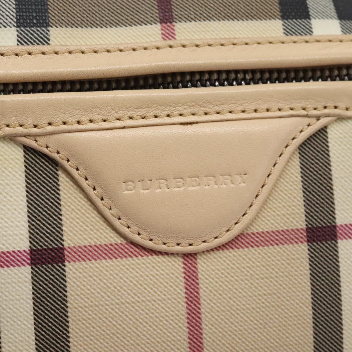 Burberry Nova Check Beige Canvas Shoulder Bag (Pre-Owned) Size ONE SIZE - 16 Thumbnail