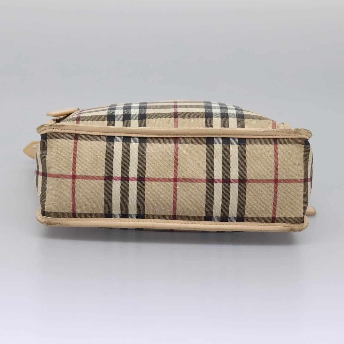 Burberry Nova Check Beige Canvas Shoulder Bag (Pre-Owned) Size ONE SIZE - 19 Thumbnail