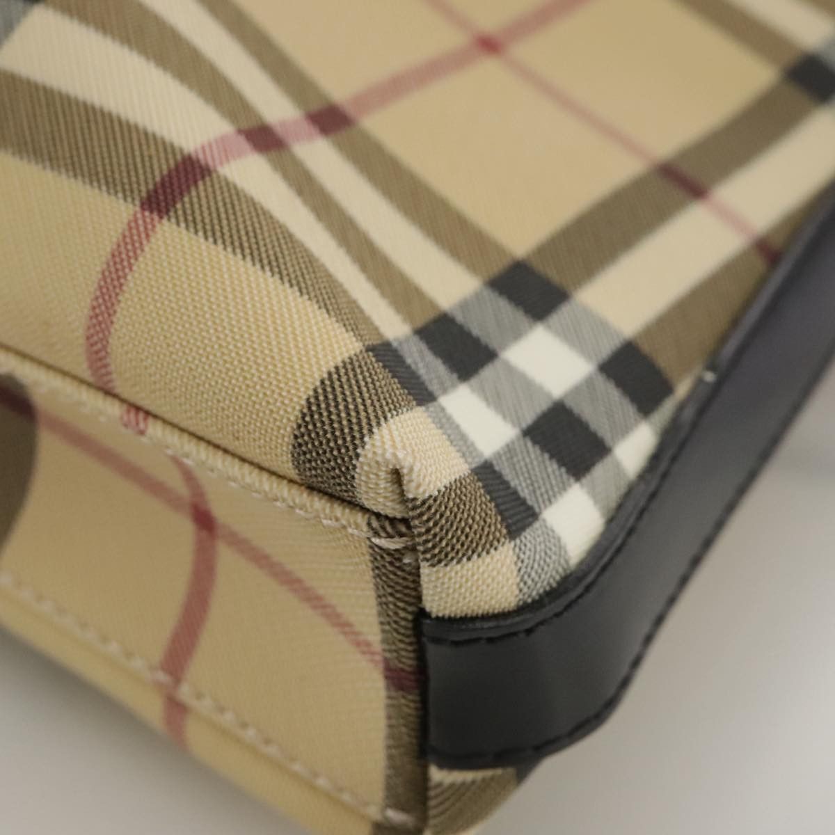 Burberry Nova Check Beige Canvas Shoulder Bag (Pre-Owned) Size ONE SIZE - 19 Thumbnail