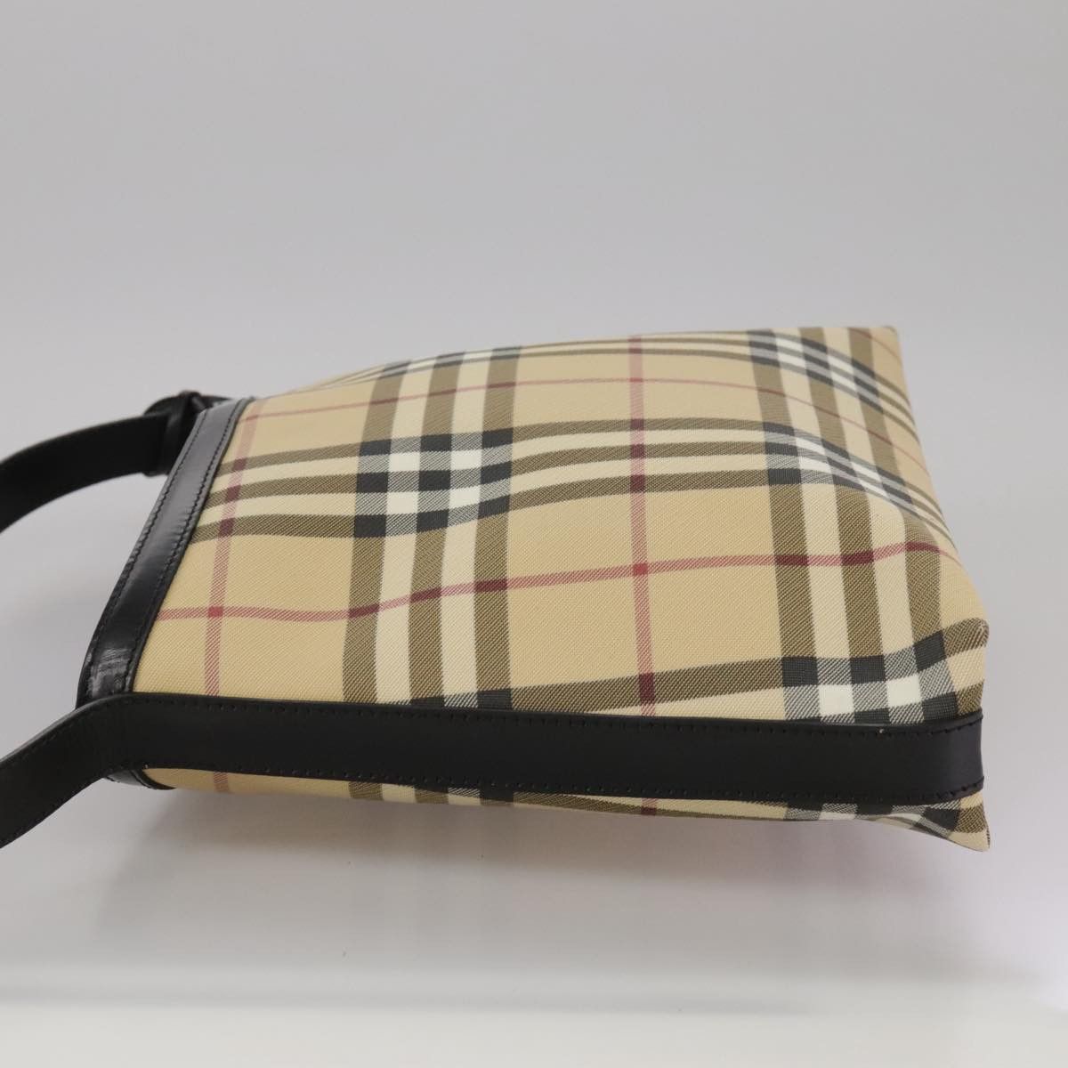 Burberry Nova Check Beige Canvas Shoulder Bag (Pre-Owned) Size ONE SIZE - 3 Thumbnail