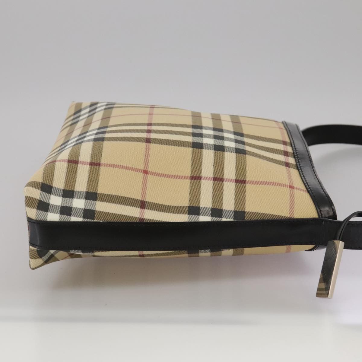 Burberry Nova Check Beige Canvas Shoulder Bag (Pre-Owned) Size ONE SIZE - 4 Thumbnail