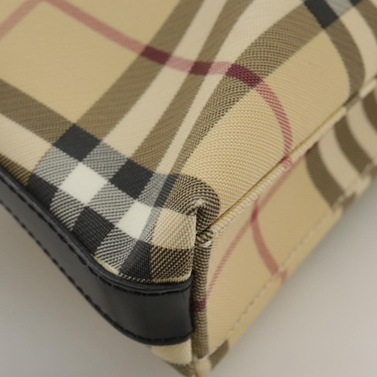 Burberry Nova Check Beige Canvas Shoulder Bag (Pre-Owned) Size ONE SIZE - 7 Thumbnail