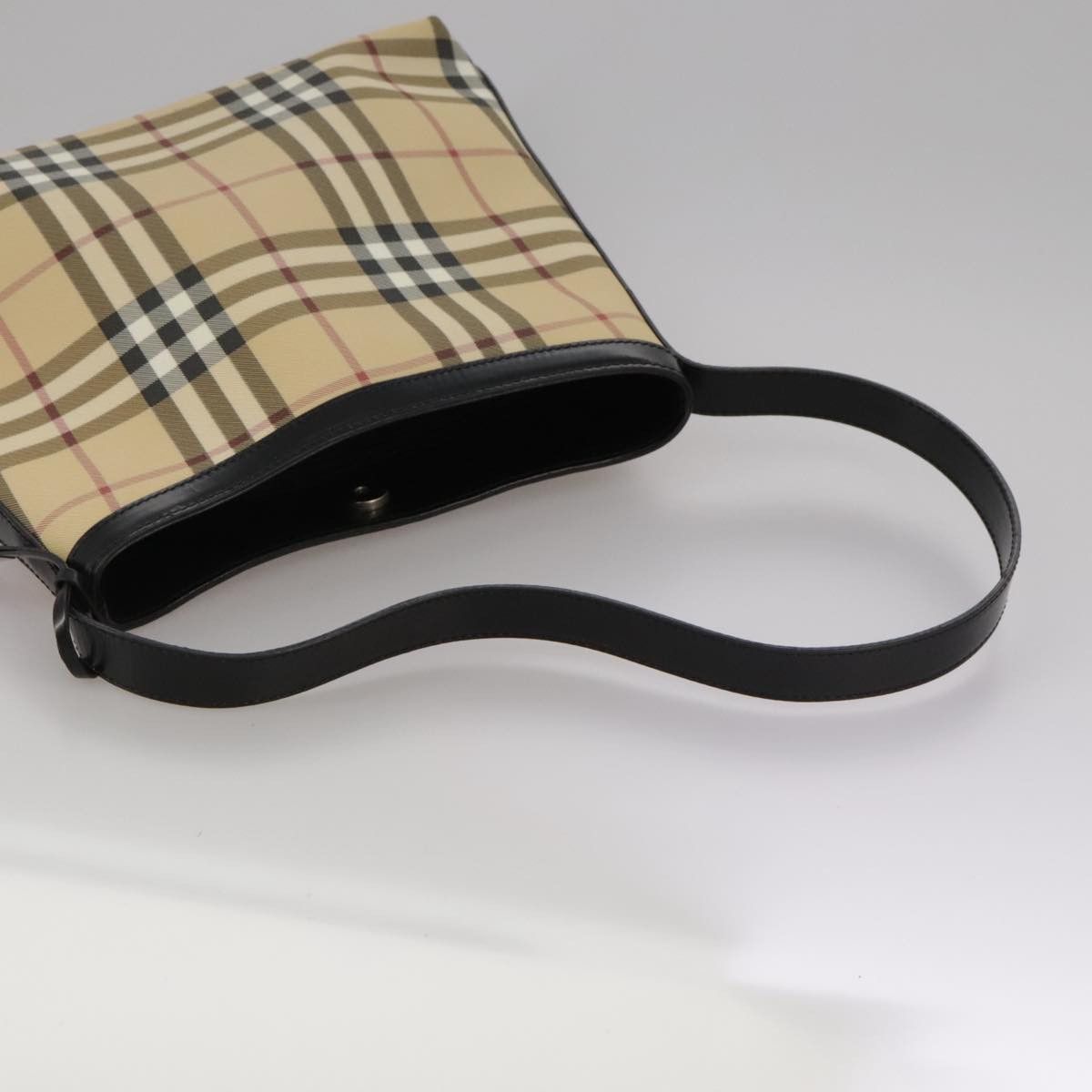 Burberry Nova Check Beige Canvas Shoulder Bag (Pre-Owned) Size ONE SIZE - 5 Thumbnail