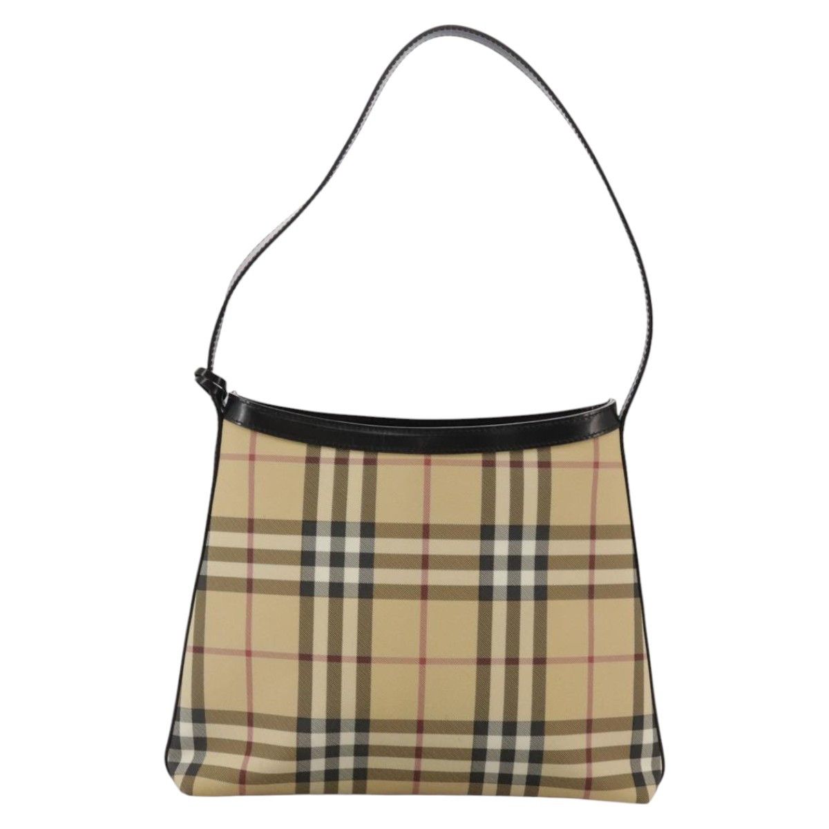 Burberry Nova Check Beige Canvas Shoulder Bag (Pre-Owned) Size ONE SIZE - 2 Thumbnail