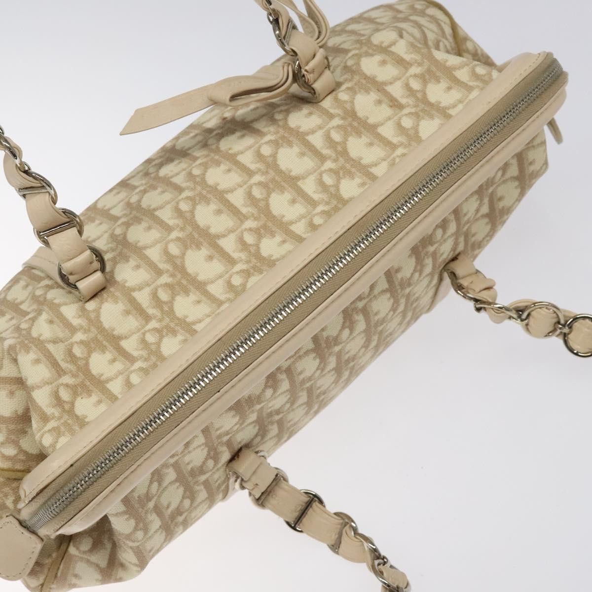 Dior Trotter Beige Canvas Handbag (Pre-Owned) Size ONE SIZE - 6 Thumbnail