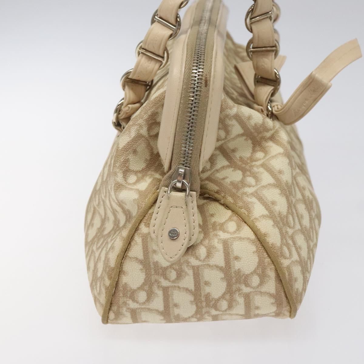 Dior Trotter Beige Canvas Handbag (Pre-Owned) Size ONE SIZE - 4 Thumbnail