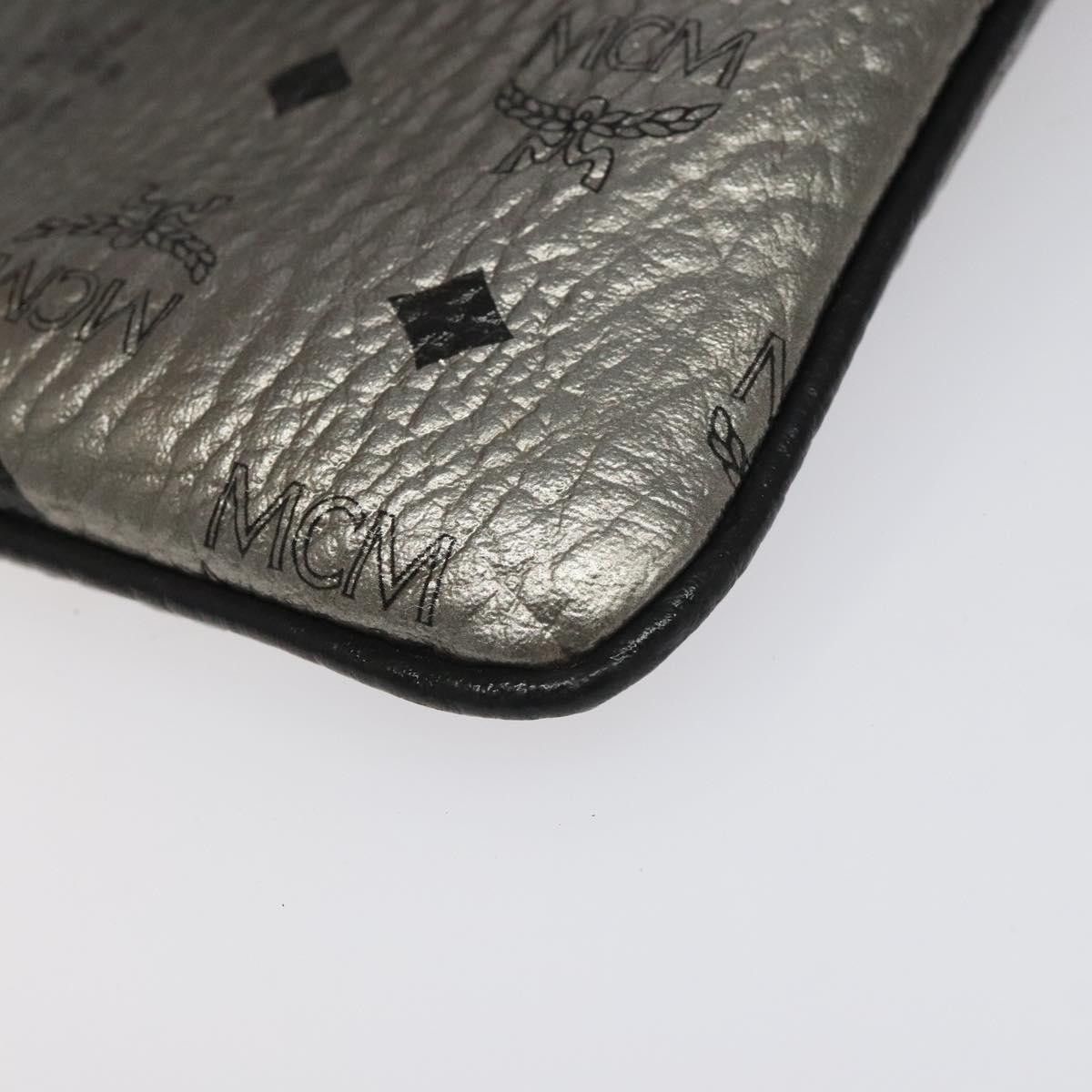 MCM Visetos Stark Silver Leather Clutch Bag (Pre-Owned) Size ONE SIZE - 7 Thumbnail