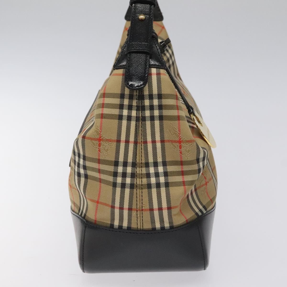 Burberry Nova Check Beige Leather Shoulder Bag (Pre-Owned) Size ONE SIZE - 4 Thumbnail
