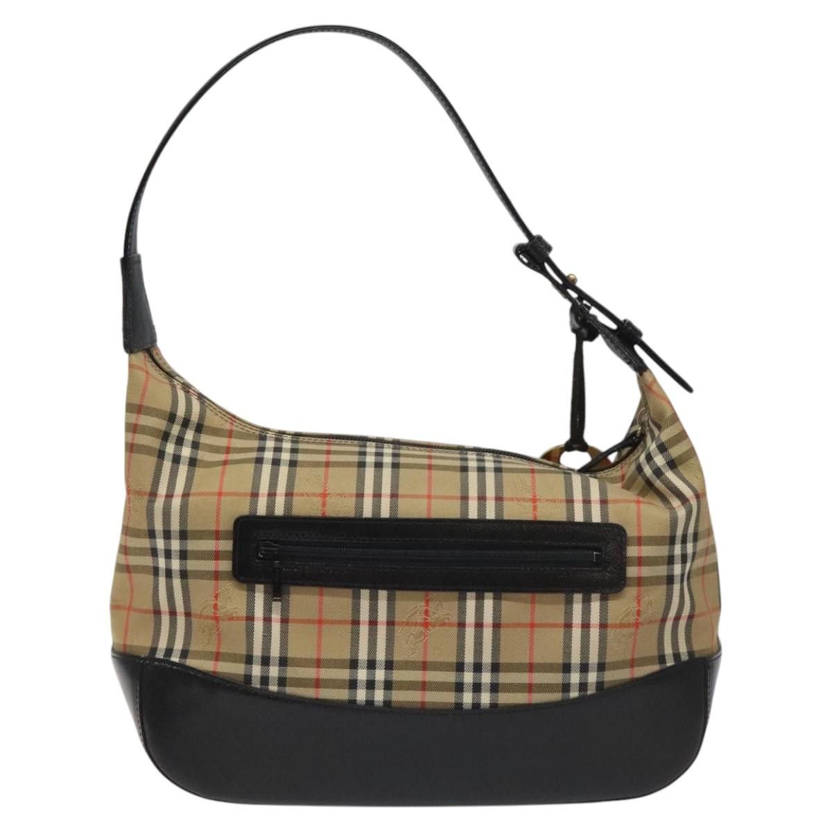 Burberry Nova Check Beige Leather Shoulder Bag (Pre-Owned) Size ONE SIZE - 2 Thumbnail