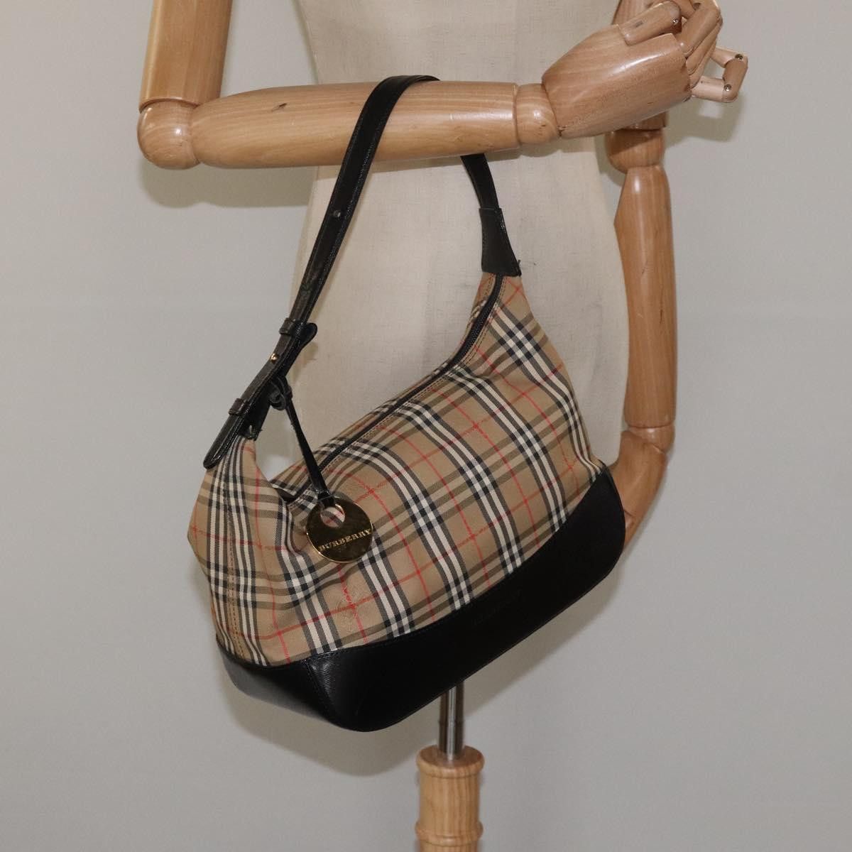 Burberry Nova Check Beige Leather Shoulder Bag (Pre-Owned) Size ONE SIZE - 15 Thumbnail