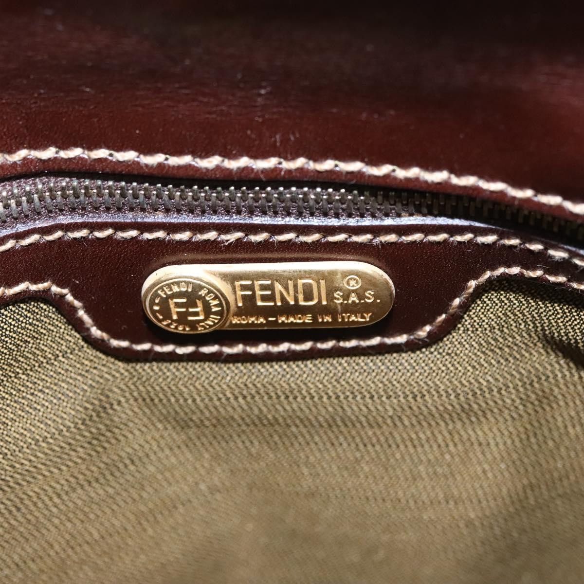 Fendi Zucchino Brown Canvas Handbag (Pre-Owned) Size ONE SIZE - 10 Thumbnail