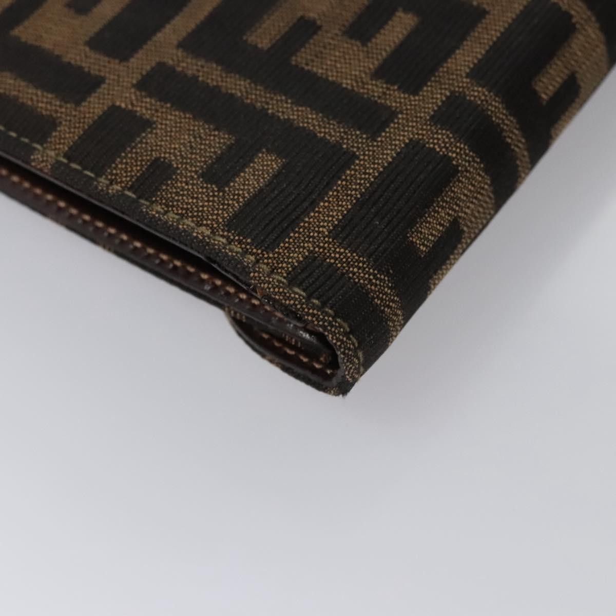 Fendi Zucchino Brown Canvas Handbag (Pre-Owned) Size ONE SIZE - 7 Thumbnail