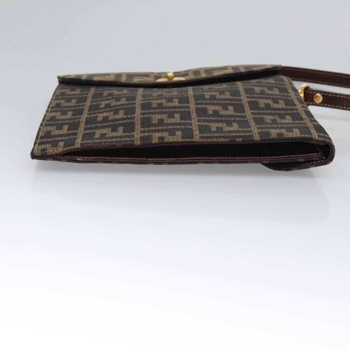 Fendi Zucchino Brown Canvas Handbag (Pre-Owned) Size ONE SIZE - 18 Thumbnail
