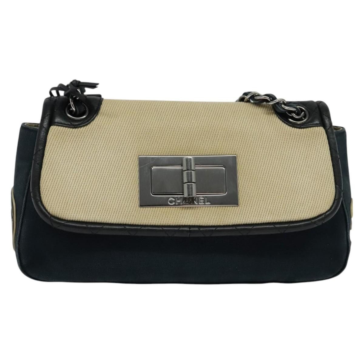 Chanel Navy Canvas Shoulder Bag (Pre-Owned) Size ONE SIZE - 16 Thumbnail