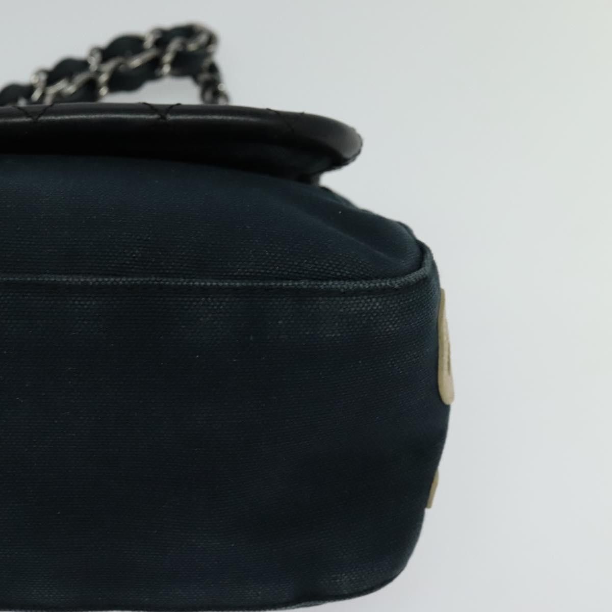 Chanel Navy Canvas Shoulder Bag (Pre-Owned) Size ONE SIZE - 18 Thumbnail
