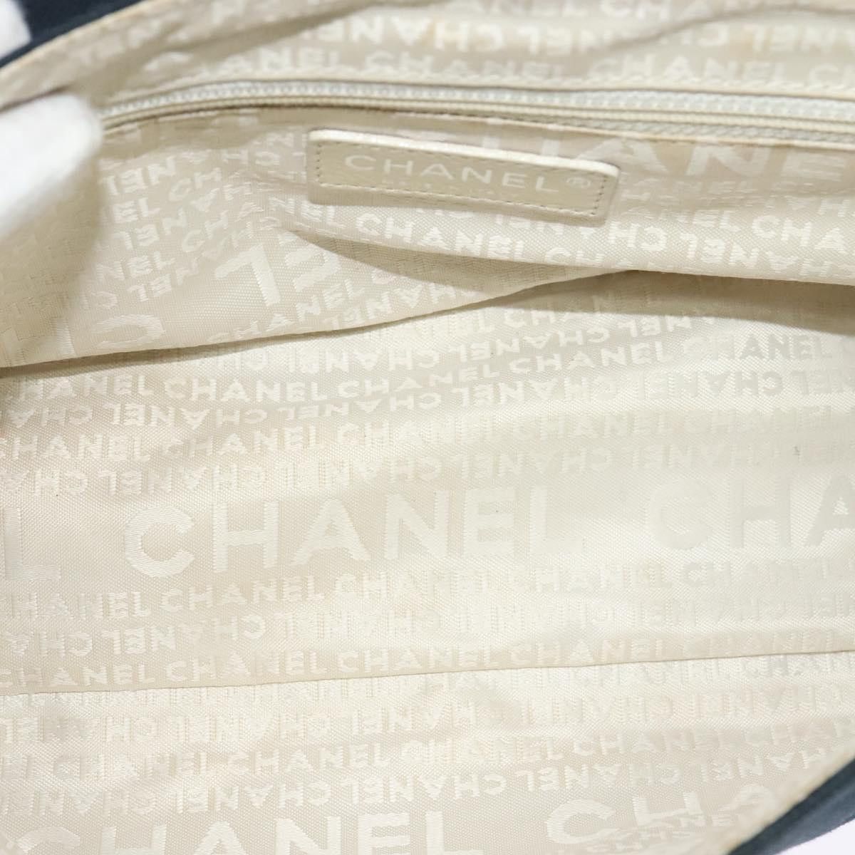 Chanel Navy Canvas Shoulder Bag (Pre-Owned) Size ONE SIZE - 9 Thumbnail