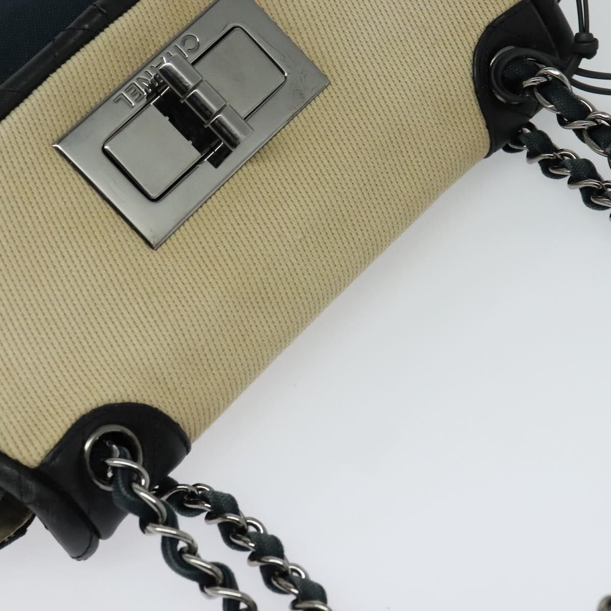 Chanel Navy Canvas Shoulder Bag (Pre-Owned) Size ONE SIZE - 15 Thumbnail