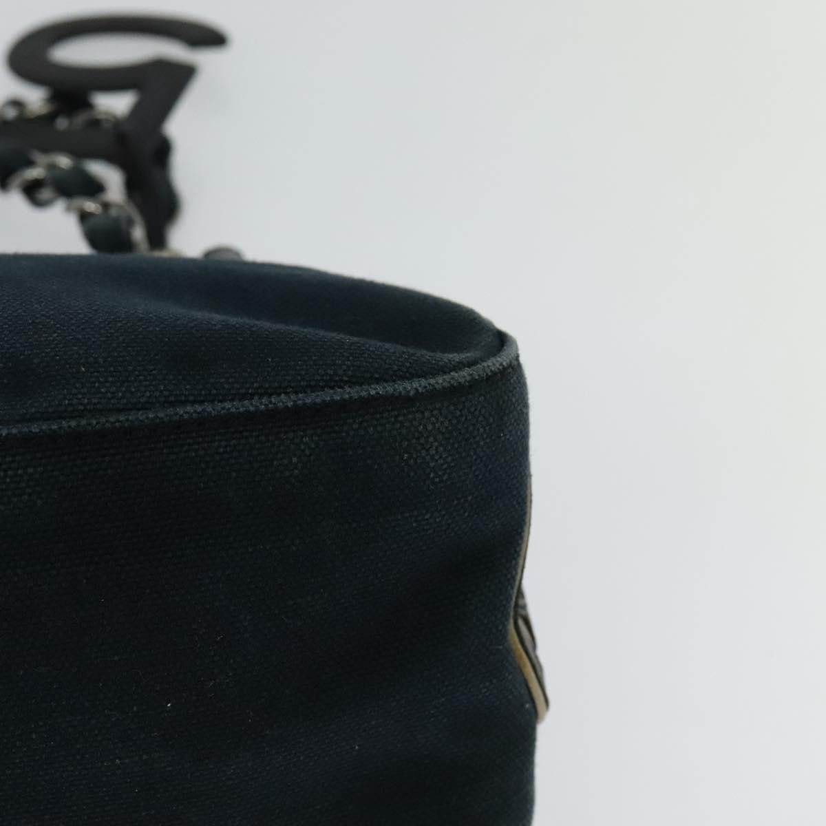 Chanel Navy Canvas Shoulder Bag (Pre-Owned) Size ONE SIZE - 20 Thumbnail