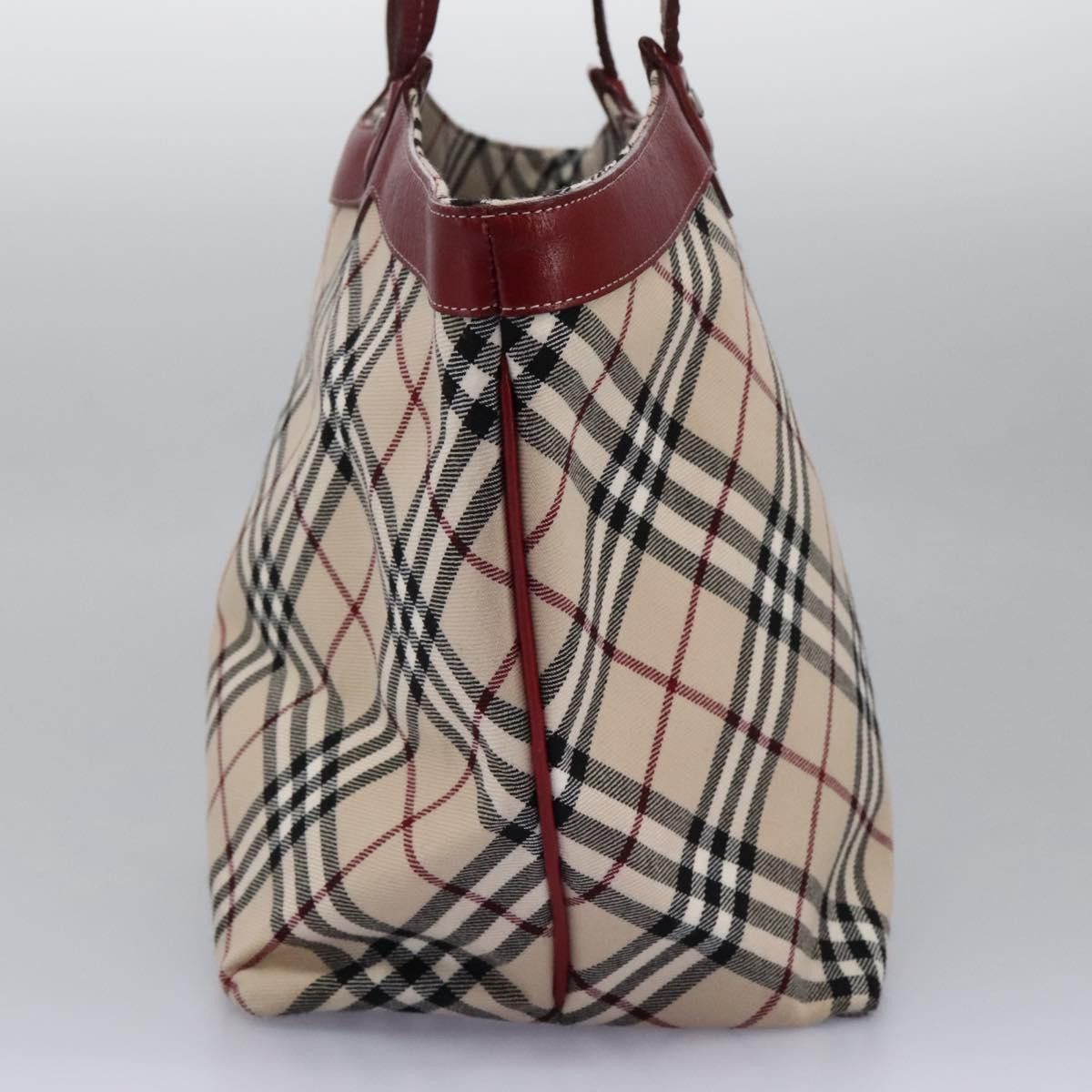 Burberry Nova Check Beige Canvas Tote Bag (Pre-Owned) Size ONE SIZE - 3 Thumbnail