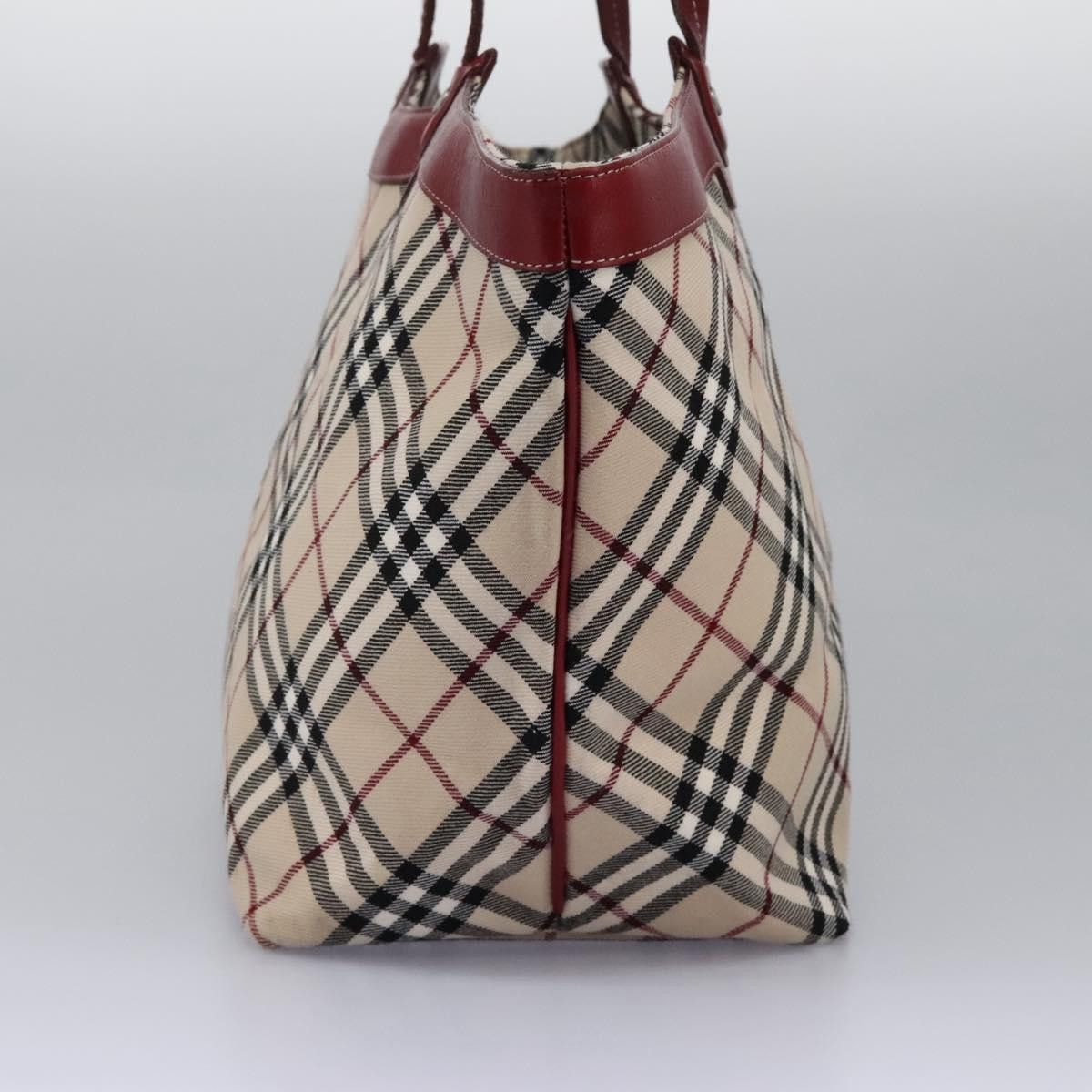 Burberry Nova Check Beige Canvas Tote Bag (Pre-Owned) Size ONE SIZE - 4 Thumbnail