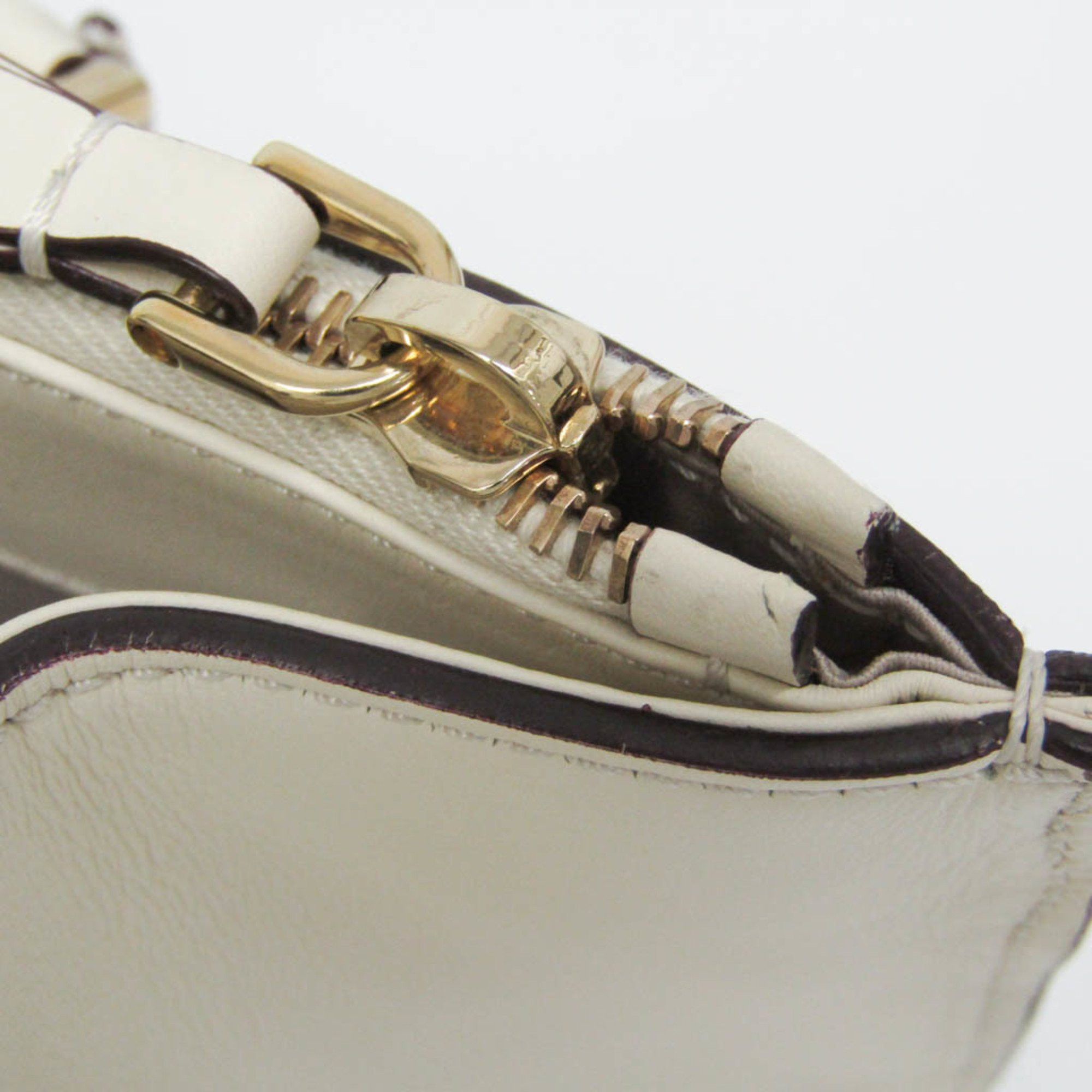 Tod's D-Cube White Leather Tote Bag (Pre-Owned) Size ONE SIZE - 13 Thumbnail