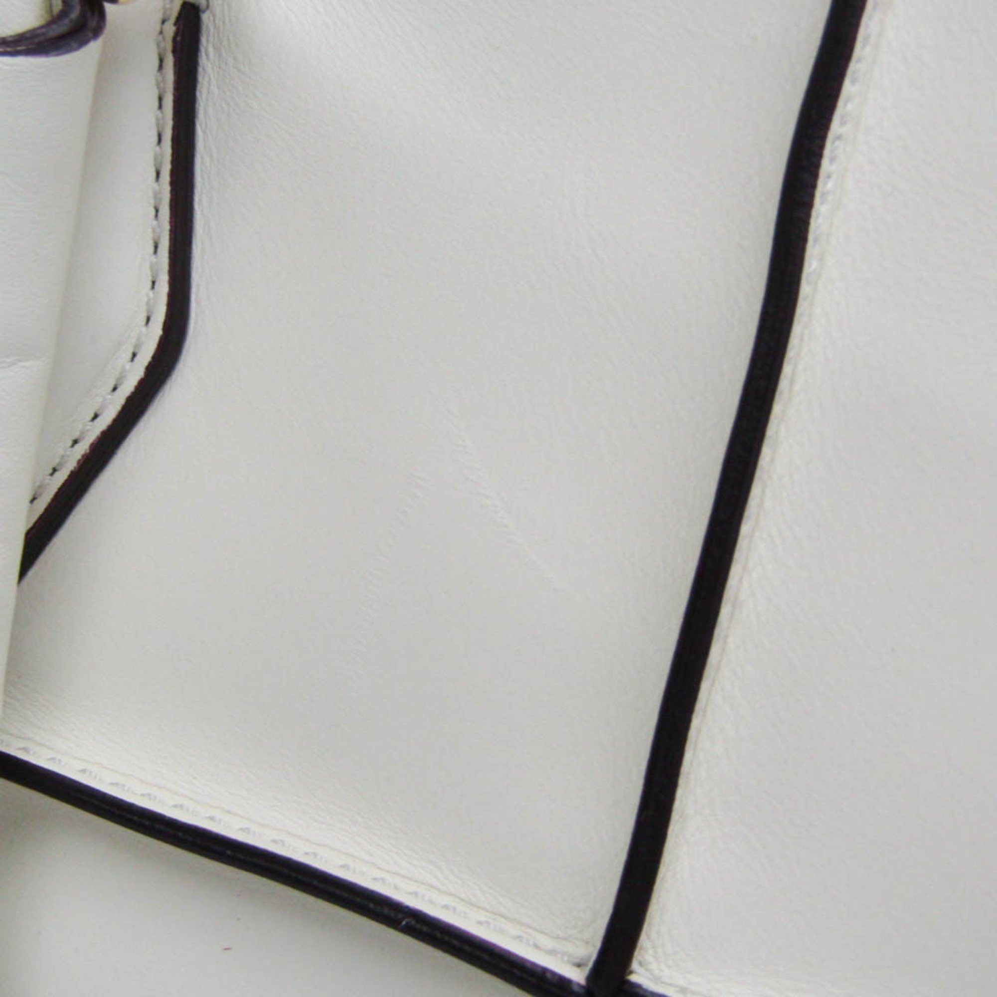Tod's D-Cube White Leather Tote Bag (Pre-Owned) Size ONE SIZE - 11 Thumbnail