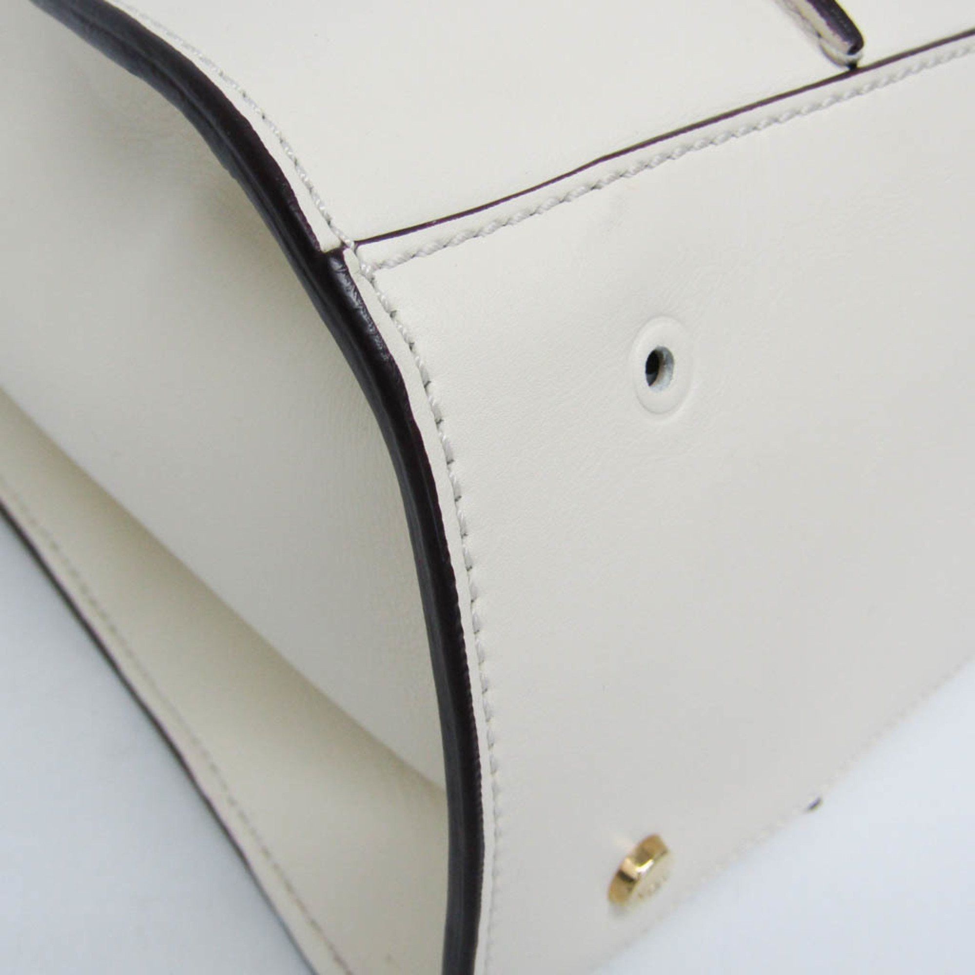 Tod's D-Cube White Leather Tote Bag (Pre-Owned) Size ONE SIZE - 5 Thumbnail
