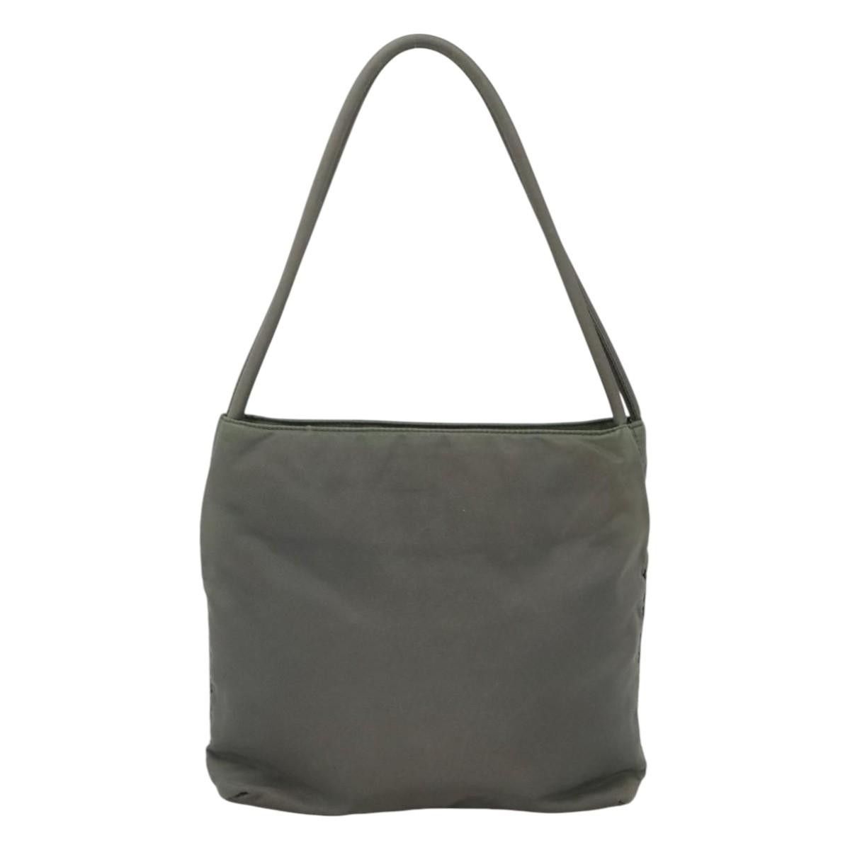 Prada Tessuto Grey Synthetic Shoulder Bag (Pre-Owned) Size ONE SIZE - 2 Thumbnail