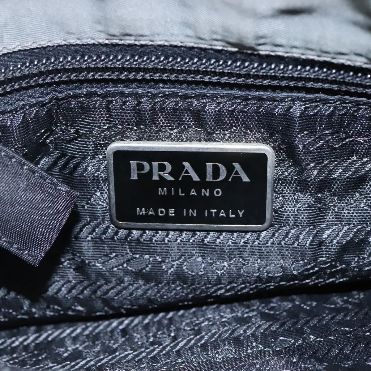 Prada Tessuto Grey Synthetic Shoulder Bag (Pre-Owned) Size ONE SIZE - 16 Thumbnail