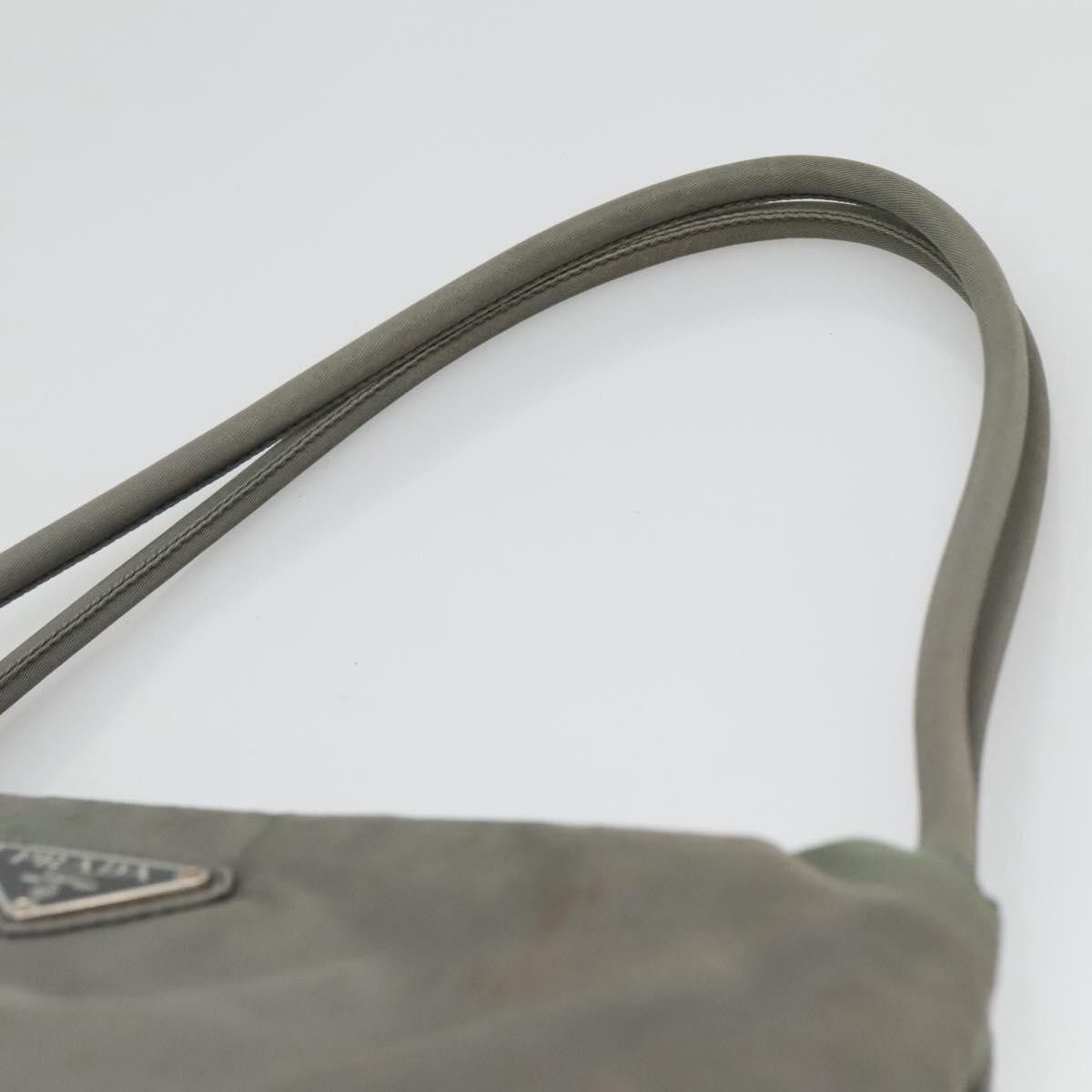 Prada Tessuto Grey Synthetic Shoulder Bag (Pre-Owned) Size ONE SIZE - 11 Thumbnail