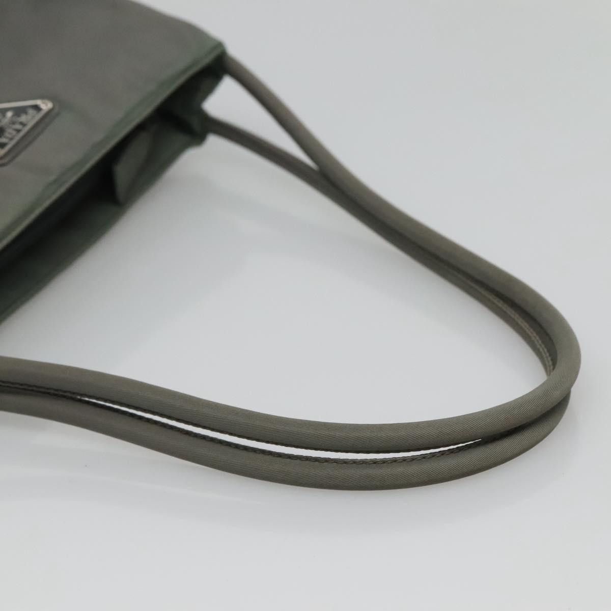 Prada Tessuto Grey Synthetic Shoulder Bag (Pre-Owned) Size ONE SIZE - 10 Thumbnail
