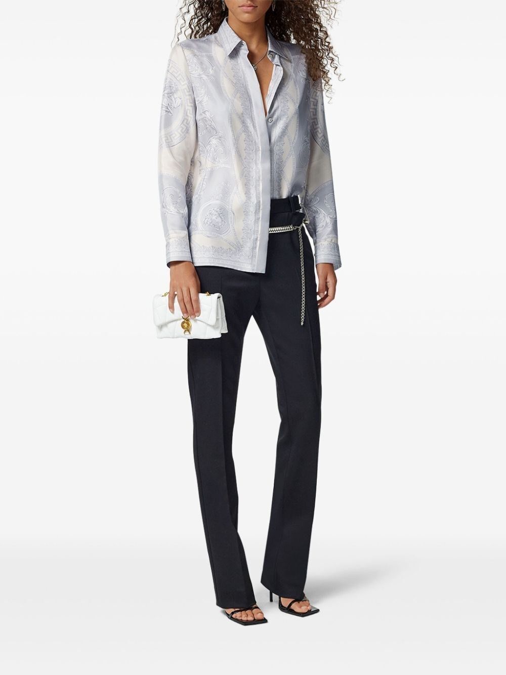 Versace `Coupe Des Dieux Barocco Foulard` Formal Shirt Size M / US 6-8 / IT 42-44 - 2 Thumbnail