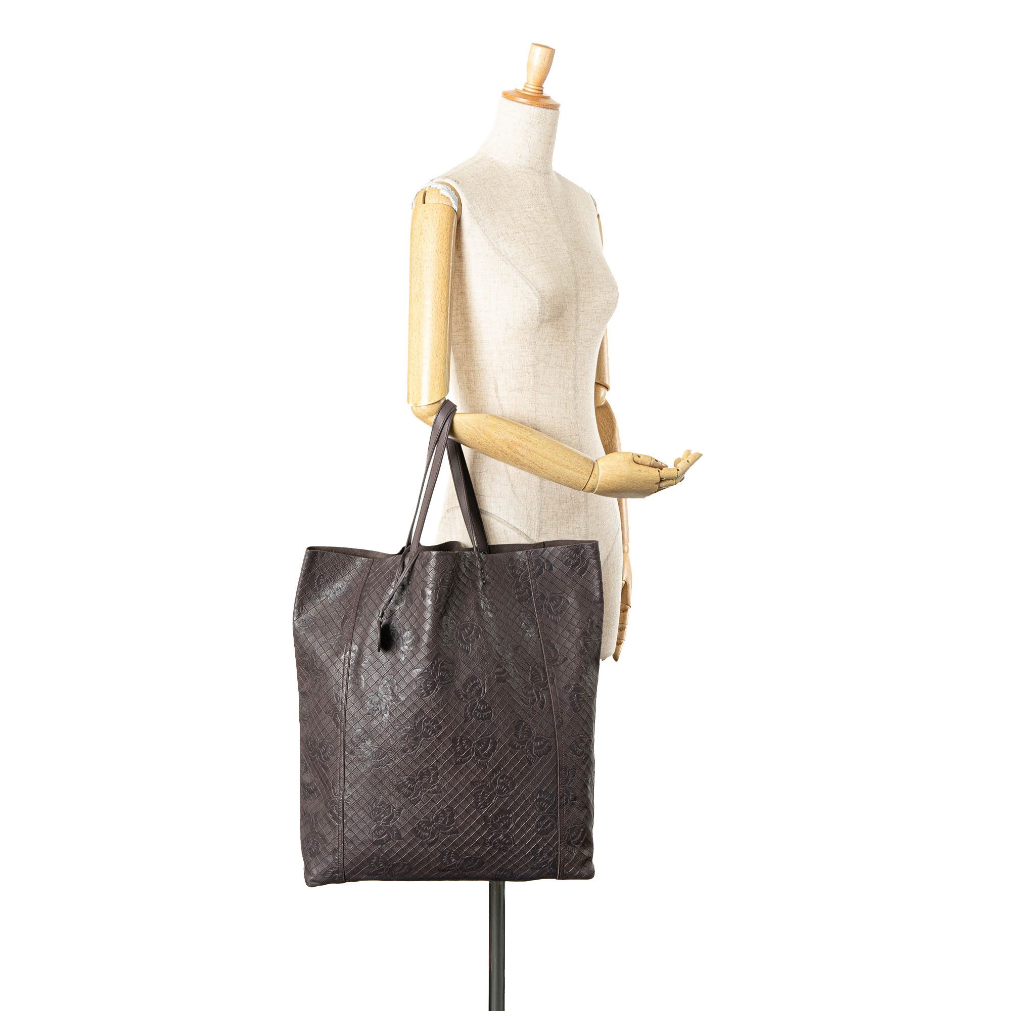 Bottega Veneta Bottega Veneta Leather Intrecciomirage Butterfly Tote Size ONE SIZE - 12 Thumbnail