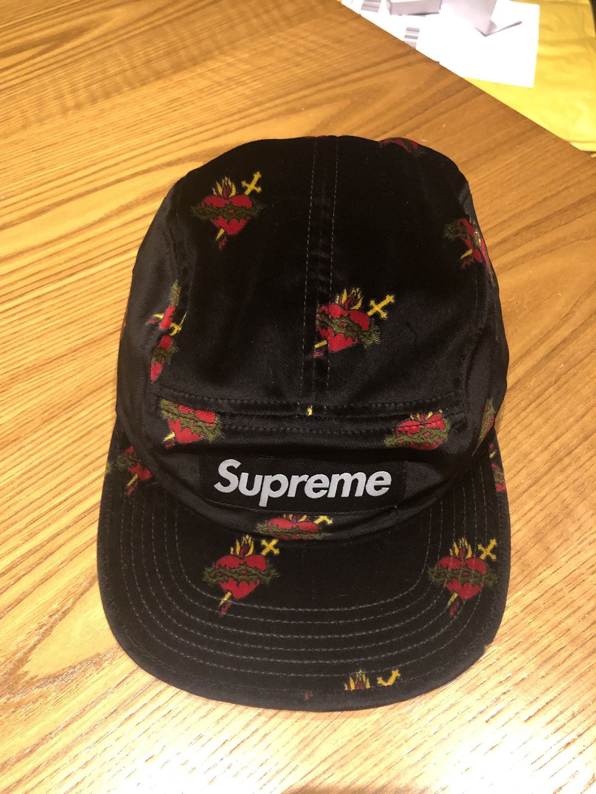 Supreme Sacred Hearts Camp Cap Black