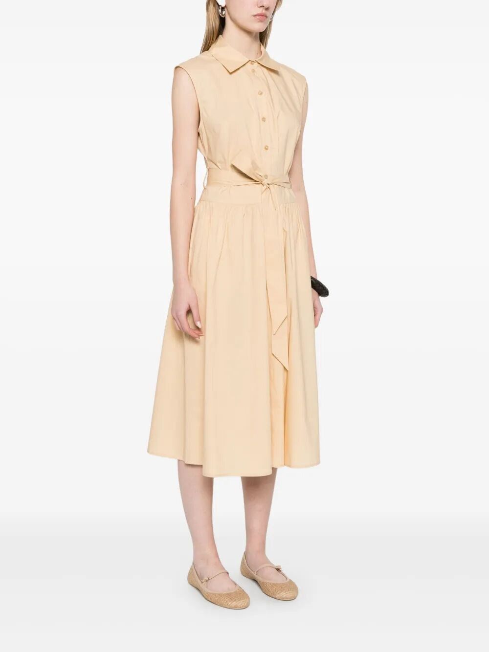 Patrizia Pepe Long Chemisier Dress Size M / US 6-8 / IT 42-44 - 5 Thumbnail